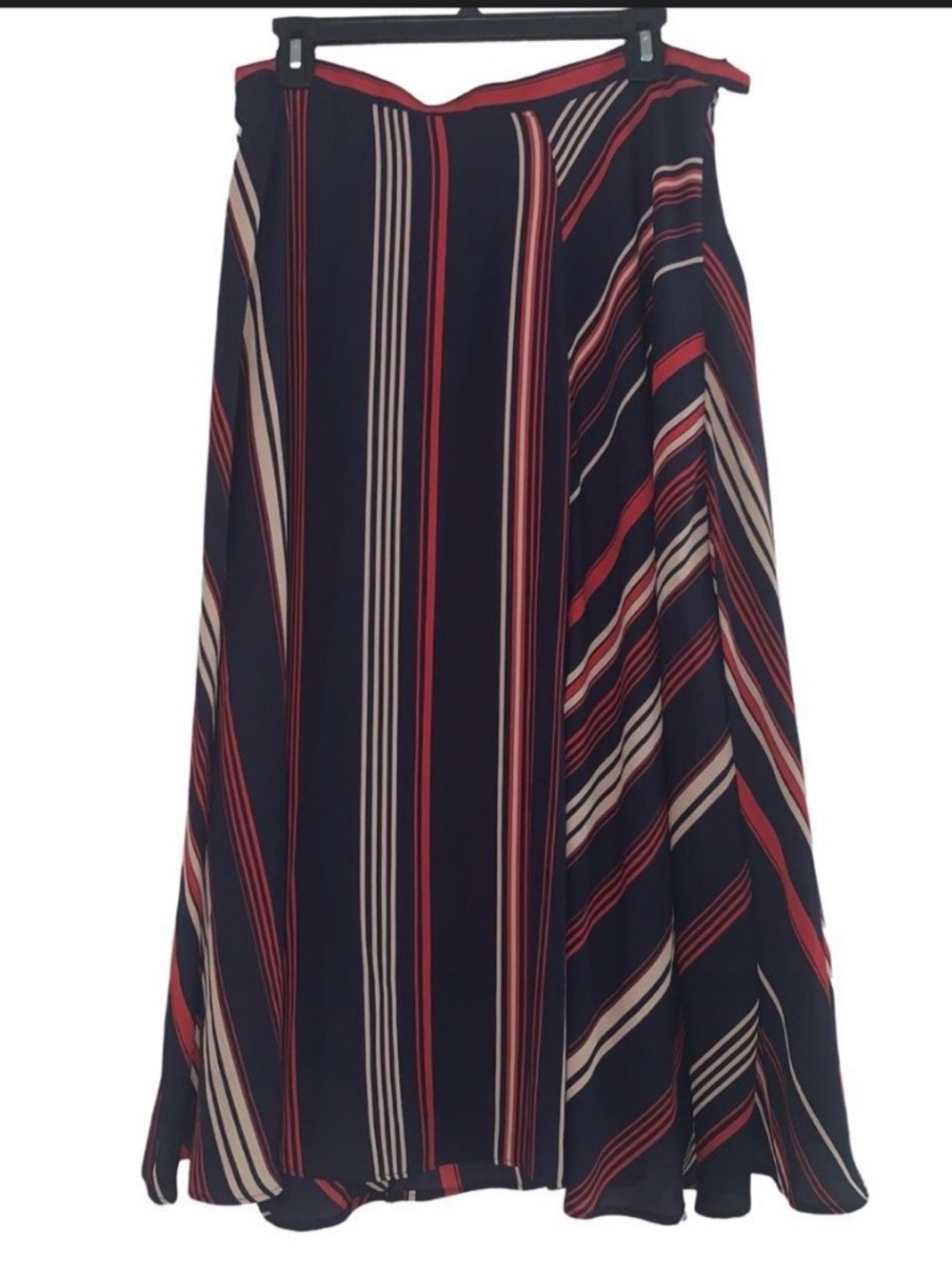H&M Blue and Red chiffon Skirt